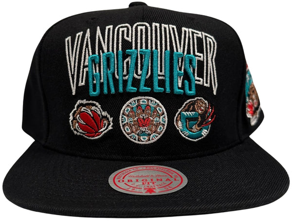 *Vancouver Grizzlies* snapback hats by Mitchell & Ness