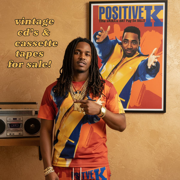 •POSITIVE K ~ THE SKILLS DAT PAY DA BILLS• ~1992 OG PRESSING~ (CASSETTE TAPE) (1)