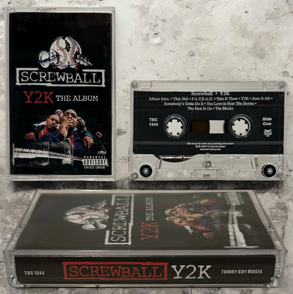 •SCREWBALL - Y2K THE ALBUM• ~2000 OG PRESSING~ (CASSETTE TAPE)