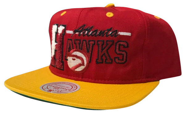 *Atlanta Hawks* snapback hats by Mitchell & Ness (Chenille Embroidered)