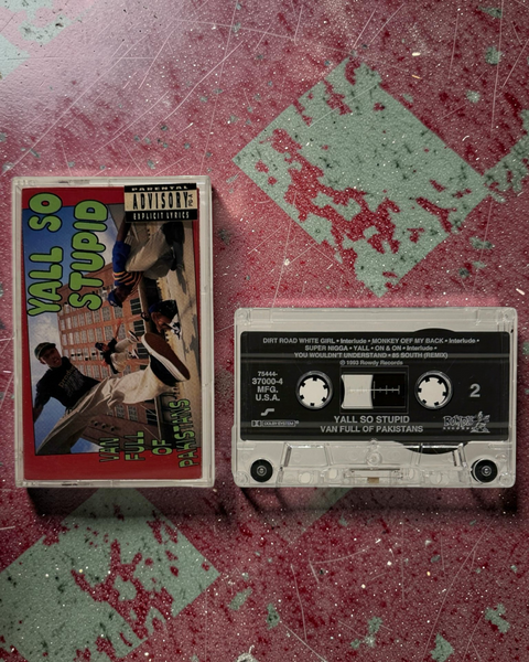 •YALL SO STUPID ~ A VAN FULL OF PAKISTANS• ~1993 OG PROMO PRESSING~ (CASSETTE TAPE)