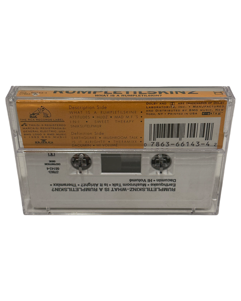 •RUMPLETILSKIN s - WHAT IS A RUMPLETILSKIN?• ~1993 OG PRESSING~ (PROMO CASSETTE TAPE) (HOLE PUNCH)