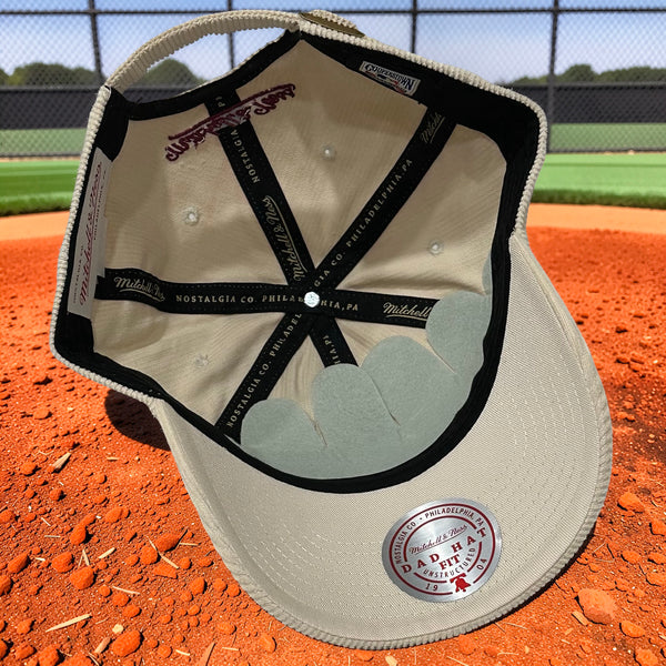 *PHILADELPHIA PHILLIES* Strapback hats by Mitchell & Ness (Dad Hat Fit) (Corduroy)