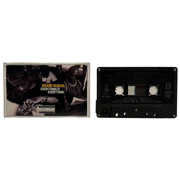•BRAND NUBIAN - EVERYTHING IS EVERYTHING• ~1994 OG CANADIAN PRESSING~ (CASSETTE TAPE) (BLACK SHELL)