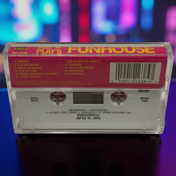 •KID ‘N PLAY ~ FUNHOUSE• ~1990 OG PRESSING~ (CASSETTE TAPE)