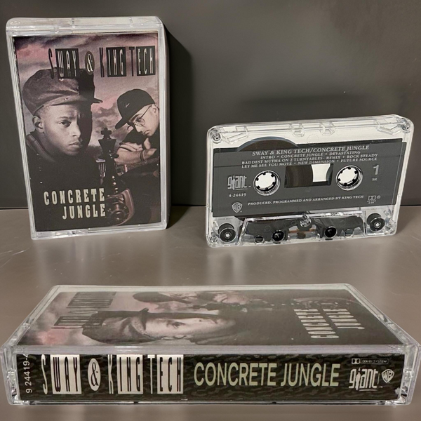 •SWAY & KING TECH ~ CONCRETE JUNGLE• (1991 OG PRESSING) (CASSETTE TAPE)