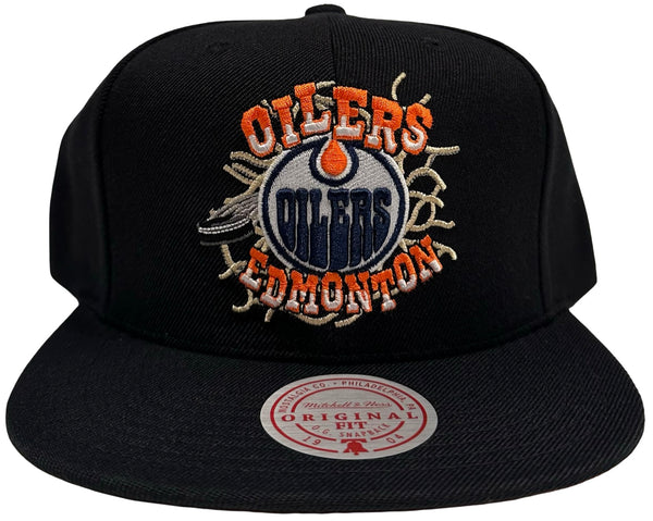 *Edmonton Oilers* snapback hats by Mitchell & Ness