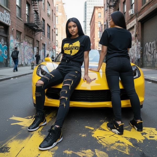 *WU-TANG* (BLACK) SHORT SLEEVE T-SHIRT FOR WOMEN