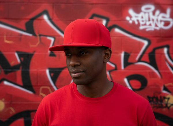 *Yupoong* •fitted hat• (7-1/4”) (Red)