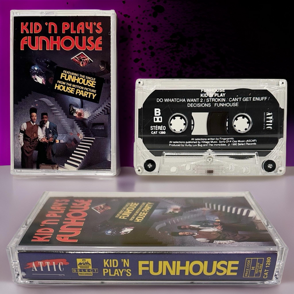 •KID ‘N PLAY - KID ‘N PLAY’S FUNHOUSE• ~1990 OG PRESSING~ (CASSETTE TAPE)