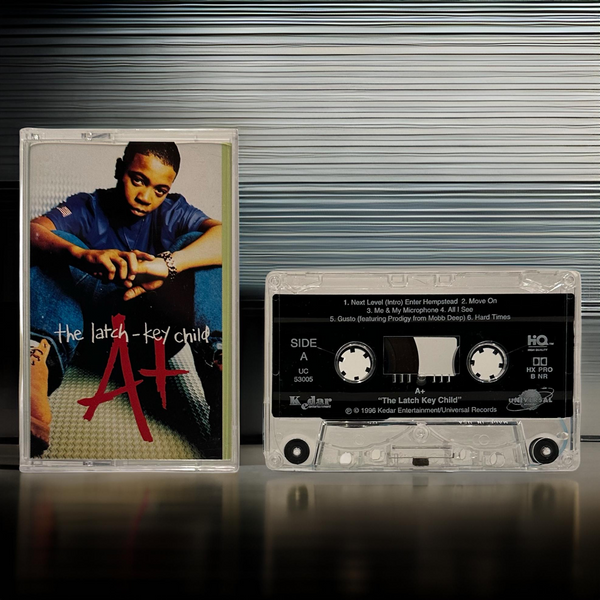 •A+ ~ THE LATCH-KEY CHILD• ~1996 OG PRESSING~ (CASSETTE TAPE)