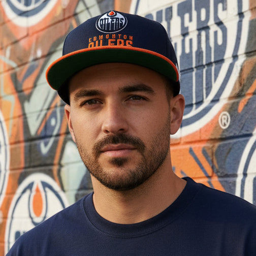 *EDMONTON OILERS* Pro Crown Snapback Hat by Mitchell & Ness