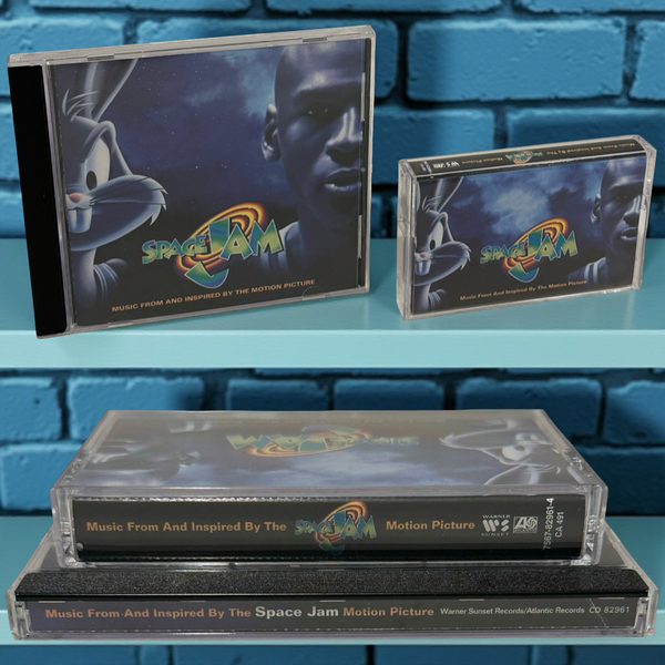 •SPACE JAM - MUSIC FRIM AND INSPIRED BY THE MOTION PICTURE• ~1996 OG PRESSINGS~ (CD & CASSETTE TAPE)