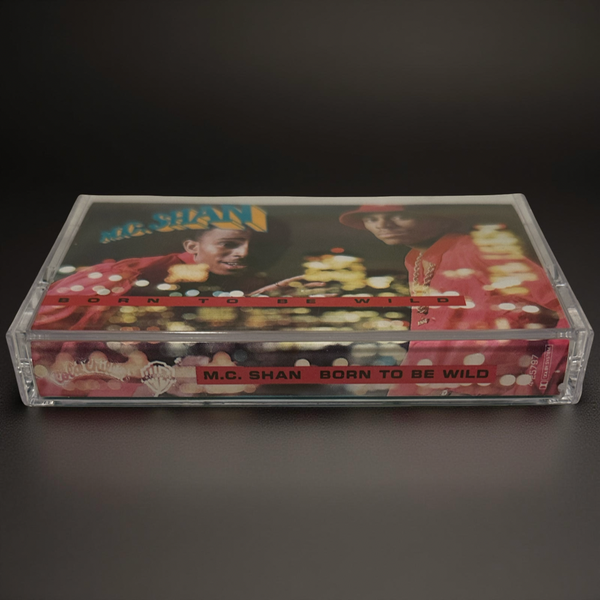 •M.C. SHAN - BORN TO BE WILD• ~1988 OG PRESSING~ (CASSETTE TAPE) (1)