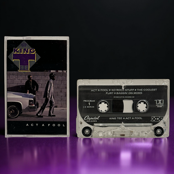 •KING TEE - ACT A FOOL• ~1988 OG PRESSING~ (CASSETTE TAPE)