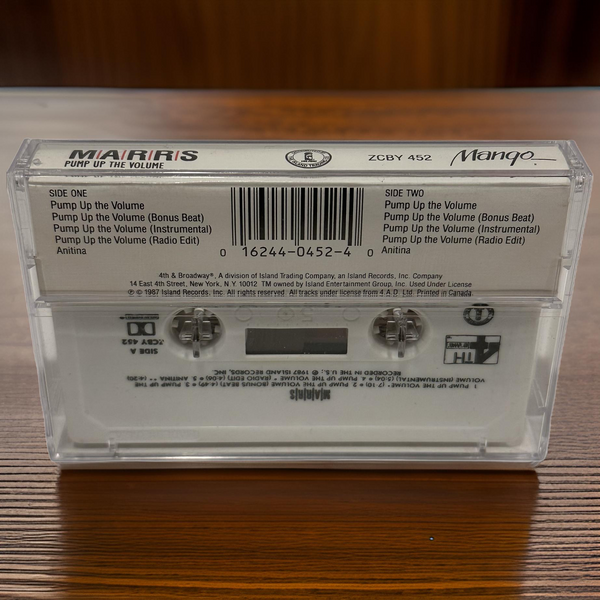 •M.A.R.S. ~ PUMP UP THE VOLUME• ~1987 MAXI-SINGLE~ (CASSETTE TAPE)