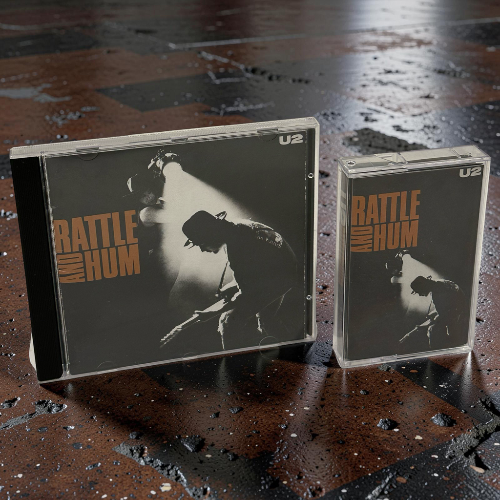 •U2 ~ RATTLE & HUM• ~1988 OG CANADIAN PRESSINGS~ (CD & CASSETTE TAPE)