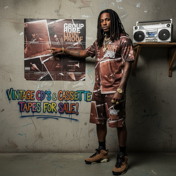 •GROUP HOME - LIVIN’ PROOF• ~1995 OG PRESSINGS~ (CD & CASSETTE TAPE) (TAPE POPPED)
