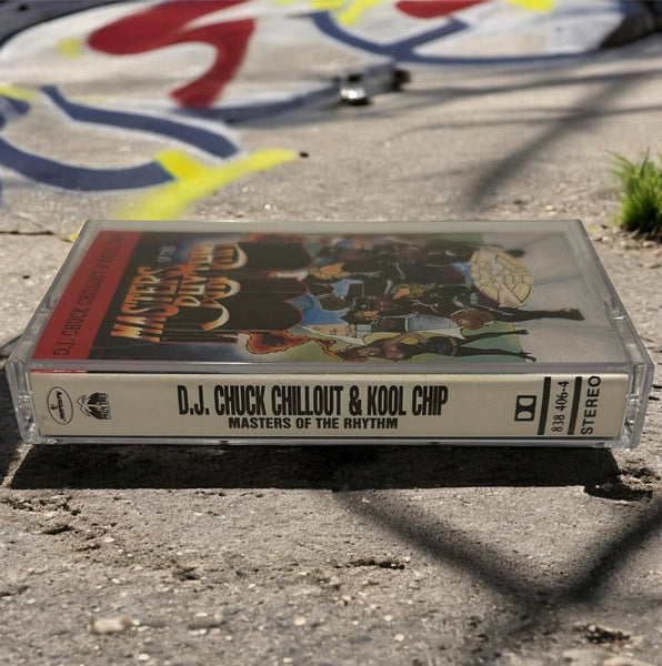 •D.J. CHUCK CHILLOUT & KOOL CHIP - MASTERS OF THE RHYTHM• ~1989 OG CANADIAN PRESSING~ (VERY RARE BLACK SHELL CASSETTE TAPE)