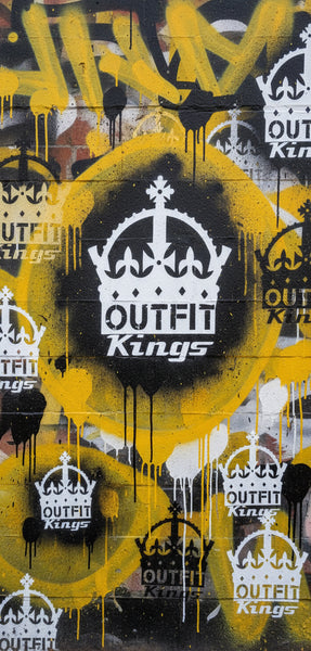 *23 YELLOW GOLD* BANDANA JOGGER SWEATPANTS (CUT & SEW)