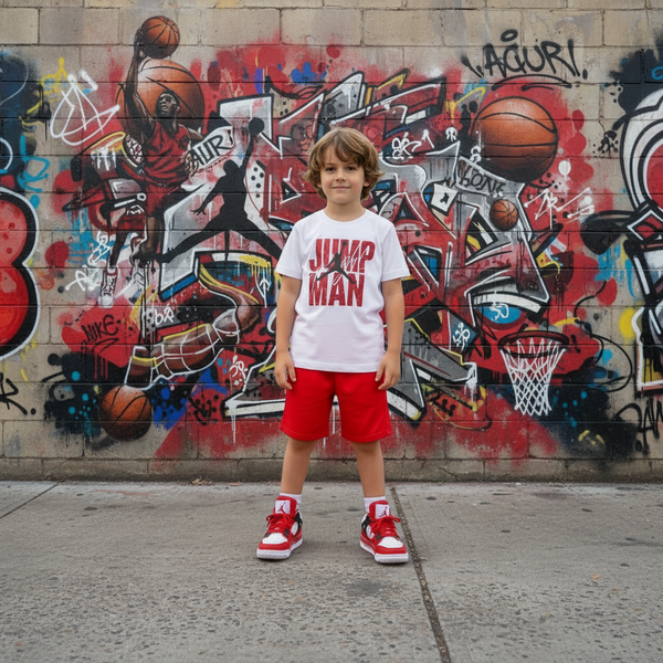 *AIR JORDAN* (WHITE) ~JUMPMAN~ BKYS T-SHIRTS