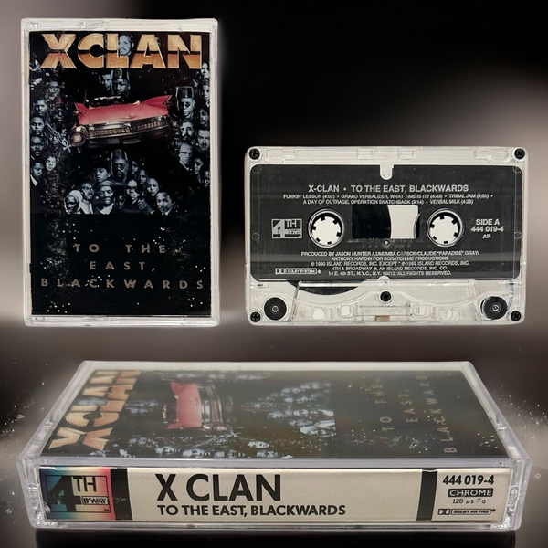 •X-CLAN - TO THE EAST BLACKWARDS• ~1990 OG PRESSING~ (CASSETTE TAPE)