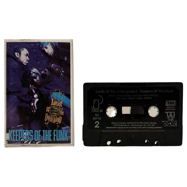 •LORDS OF THE UNDERGROUND - KEEPERS OF THE FUNK• ~1994 OG PRESSINGS~ (CASSETTE TAPE)