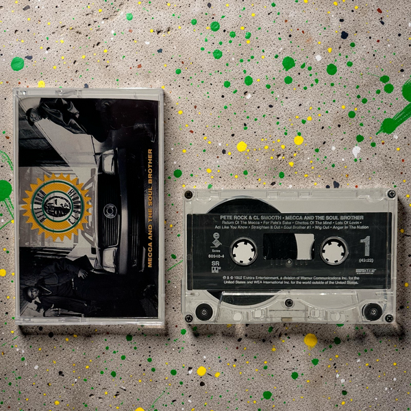 •PETE ROCK & C.L. SMOOTH ~ MECCA AND THE SOUL BROTHER• ~1992 OG PRESSINGS~ (CASSETTE TAPE)