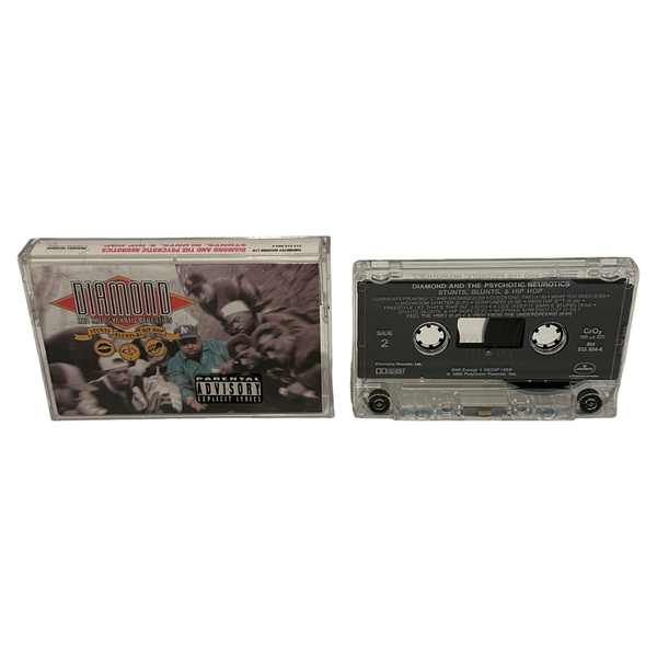 •DIAMOND AND THE PSYCHOTIC NEUROTICS - STUNTS, BLUNTS, & HIP HOP• ~1992 OG PRESSINGS~ (CD & CASSETTE TAPE)