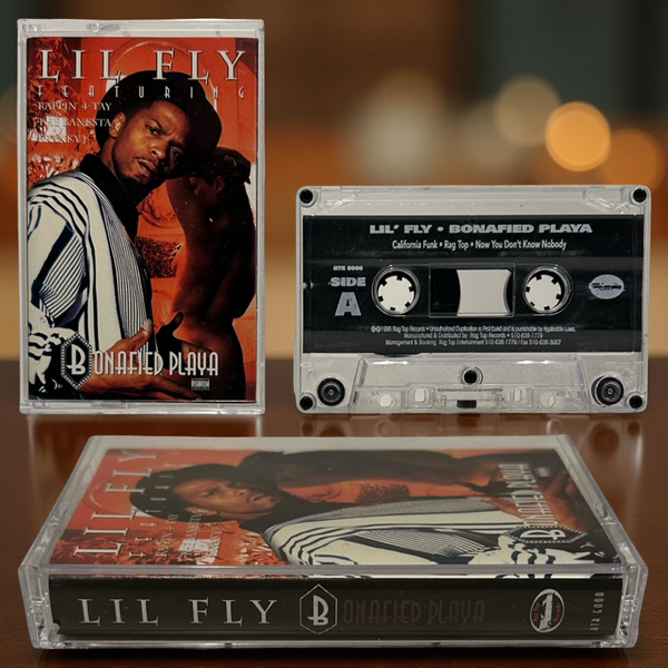 •LIL FLY - BONAFIED PLAYA EP• ~1995 OG PRESSING~ (CASSETTE TAPE)
