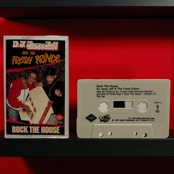 •D.J. JAZZY JEFF AND THE FRESH PRINCE - ROCK THE HOUSE• ~1987 OG PRESSING~ (CASSETTE TAPE)