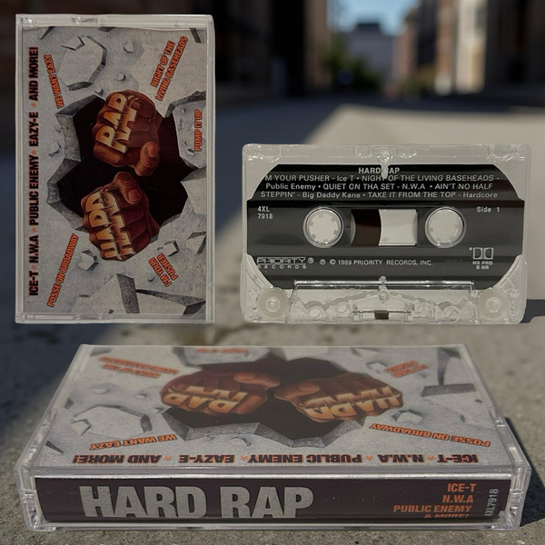 •HARD RAP - COMPILATION• ~1989 OG PRESSING~ (CASSETTE TAPE)