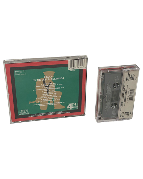 •X-CLAN - TO THE EAST, BLACKWARDS• ~1990 OG PRESSING~ (CD & CASSETTE TAPE)