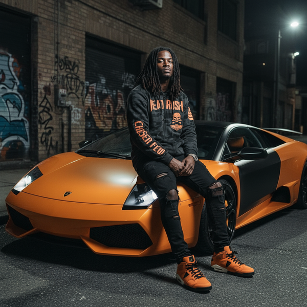 *HEADRUSH* (Dark Camo) ~The Chosen Few~ ZIP Up Hoodies