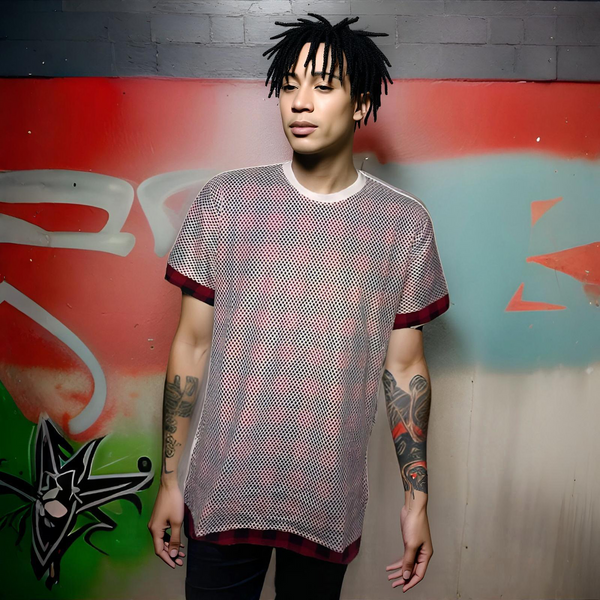 ^IMPERIOUS^ SIDE ZIP / FRONT MESH SHORT SLEEVE T-SHIRTS