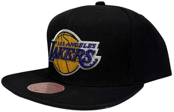 *Los Angeles Lakers* (Black) snapback hats By Mitchell & Ness