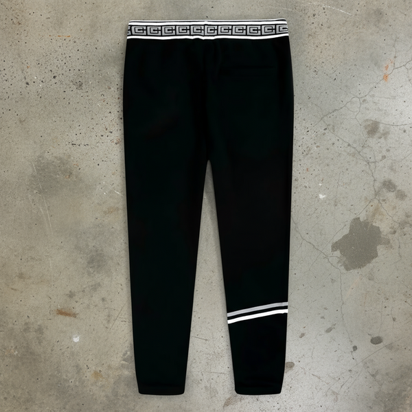 *CROOKS & CASTLES* (BLACK-GREY) ~CHAMP~ JOGGER SWEATPANTS FOR MEN