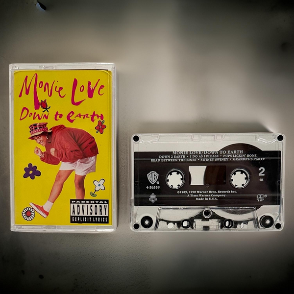 •MONIE LOVE - DOWN TO EARTH• ~1990 OG PRESSING~ (CASSETTE TAPE) (1)