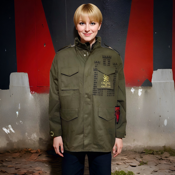 ^CROOKS & CASTLES^ (OLIVE GREEN) ~MAJOR GENERAL~ FALL JACKETS FOR MEN (OLIVE)