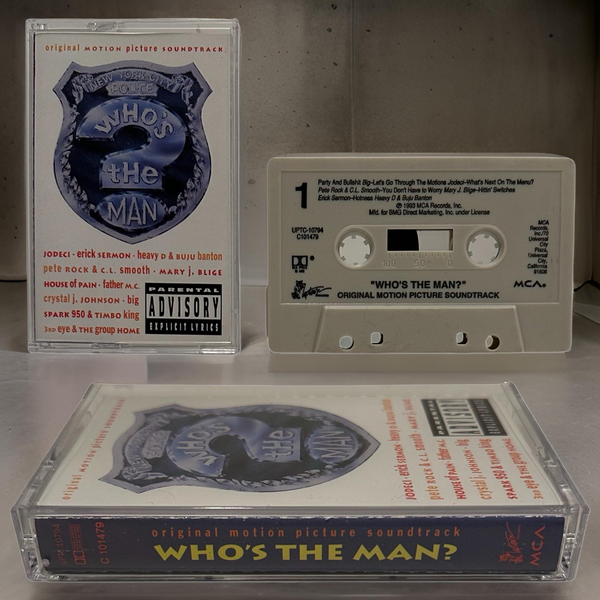•WHO’S THE MAN ~ ORIGINAL MOTION PICTURE SOUNDTRACK• ~1993 OG PRESSING~ (CASSETTE TAPE)