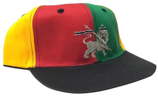 *Lion of Judah* soft shell Rasta style snapback hats