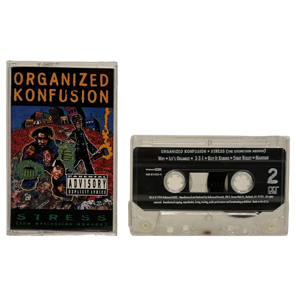 •ORGANIZED KONFUSION - STRESS: THE EXTINCTION AGENDA• ~1994 OG PRESSINGS~ (CD & CASSETTE TAPE)
