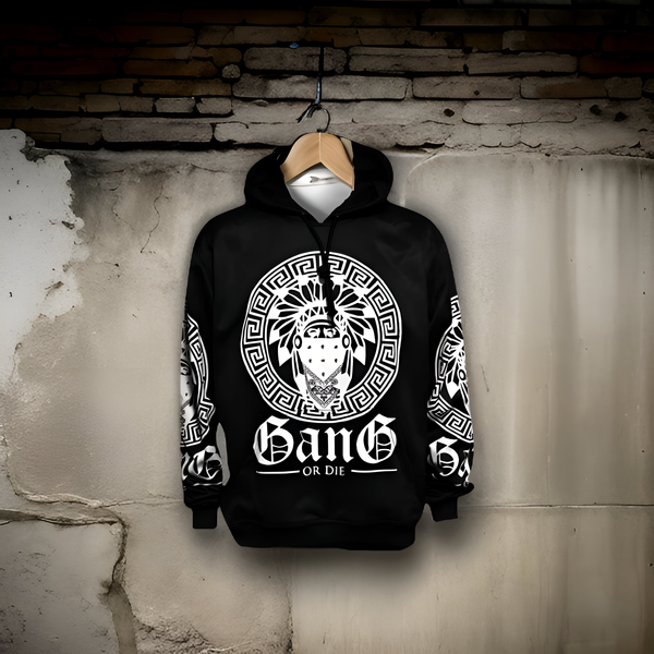 ^CHIEF V3R$@C3^ ~GANG OR DIE~ PULLOVER HOODIES (FLEECE LINED)