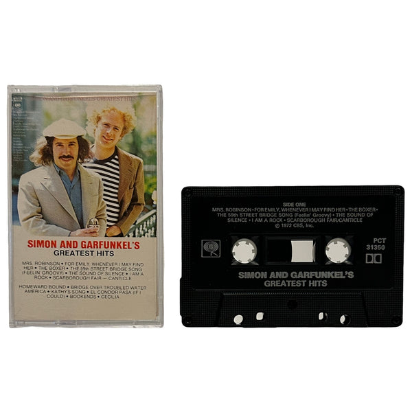•SIMON AND GARFUNKLE’S - GREATEST HITS• ~1972 OG CANADIAN REPRESSING~ (CASSETTE TAPE) (BLACK SHELL)