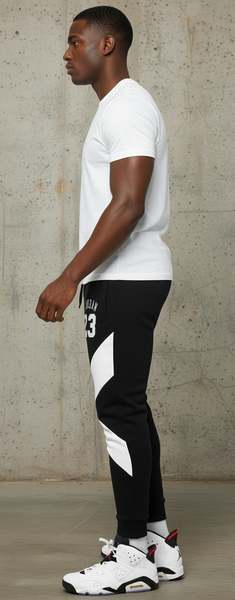 *23* CUSTOM MADE (5XL) CUT & SEW LUXURY JOGGER SWEATPANTS (EXCLUSIVE)