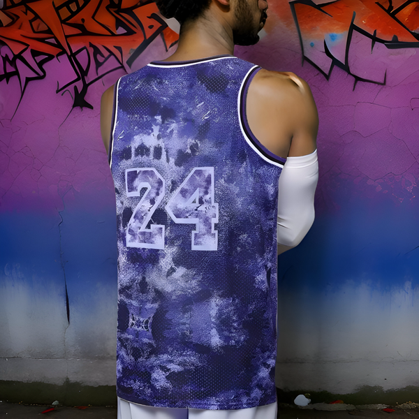 ^LEGEND 24/8^ Basketball Jerseys (Lavender) (Stitched Logos & Numbers)