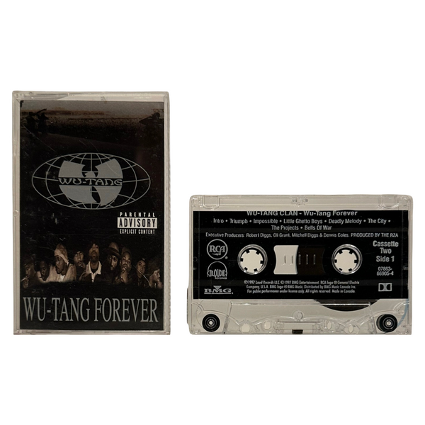 •WU-TANG CLAN ~ FOREVER• ~1997 OG DOUBLE ALBUM CANADIAN PRESSINGS~ (2CD & 2CASSETTE TAPES)
