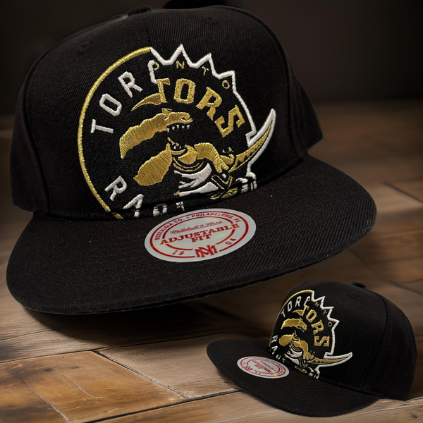 *Toronto Raptors* (Black) snapback hats by Mitchell & Ness