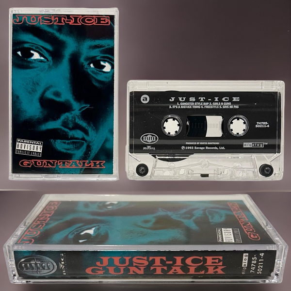 •JUST-ICE ~ GUN TALK• (1993 OG PRESSING) (CASSETTE TAPE)