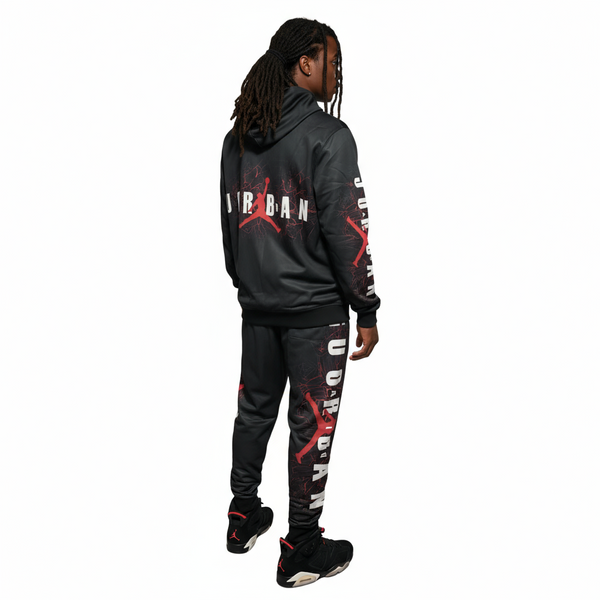 •AIR JORDAN• FULL SWEATSUITS (HOODED) (FLEECY SOFT LINED)